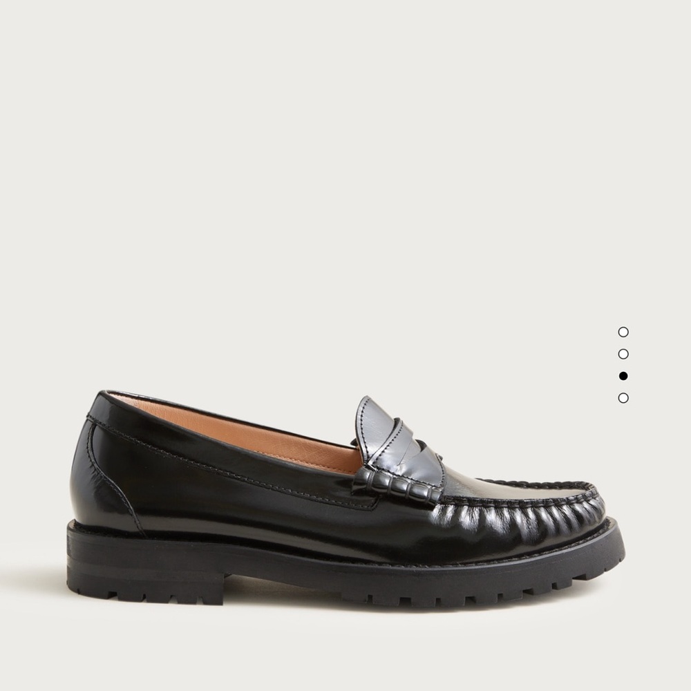 J.Crew New Winona lug-sole penny loafers in Italian spazzolato leather - Picture 9 of 10